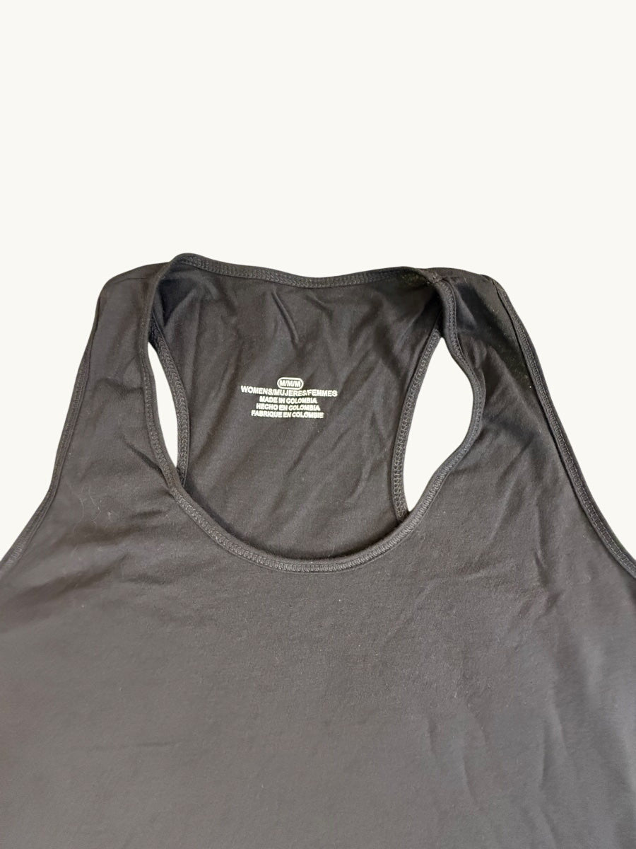 Camiseta sin mangas con espalda nadadora y cuello redondo