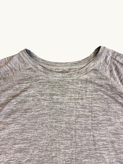 Camiseta raglán de manga corta con cuello redondo para adulto sin decorar