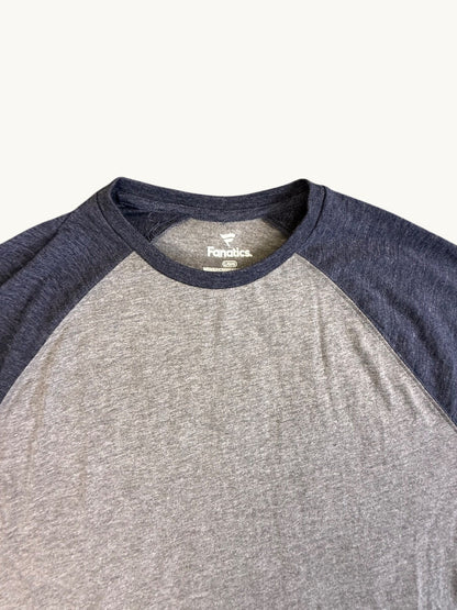 Camiseta raglán de manga larga lisa para adulto