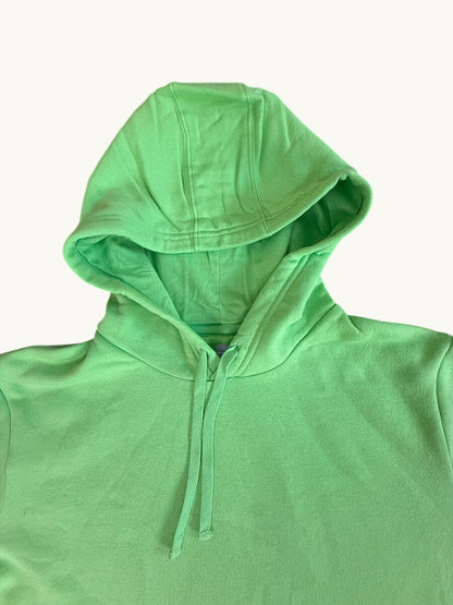 Forro polar tipo jersey de manga larga verde brillante