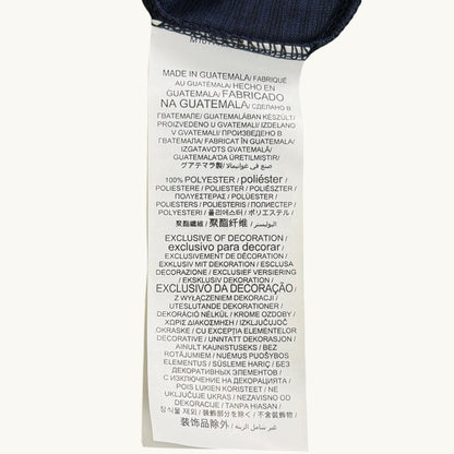 Sudadera raglán de cuello redondo azul marino deportiva