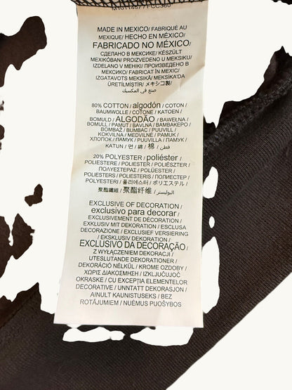 Top de manga larga con cuello cruzado para mujer